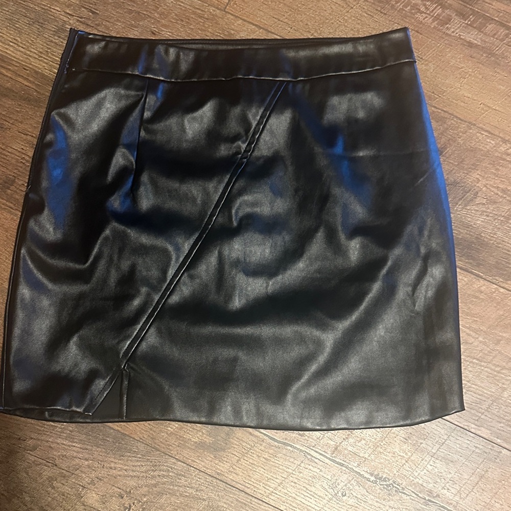 Black Leather Skirt